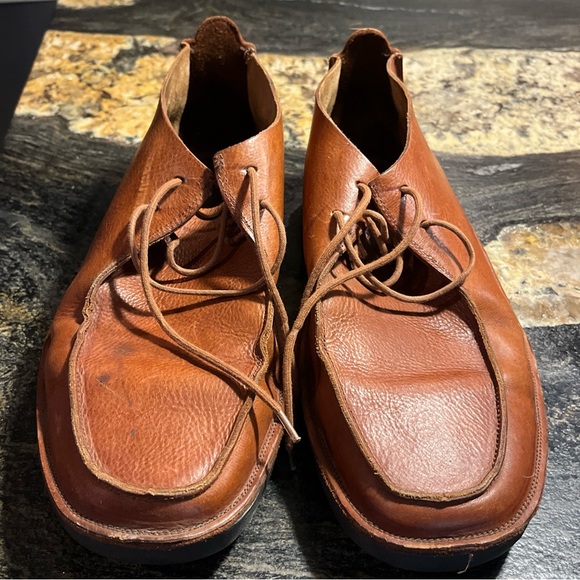 Polo Ralph Lauren men’s 11D BROWN Cowhide LEATHER Lace-Up Chukka Boots,  BRAZIL - Picture 5 of 16